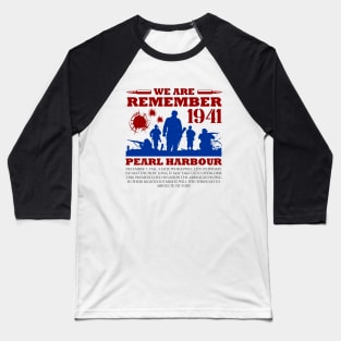 REMEMBER PEARL WAR Baseball T-Shirt
